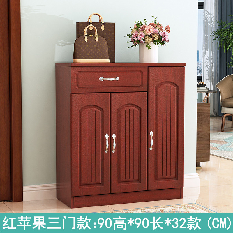欧式鞋柜简约现代厅柜家用多功能大容量口进玄关储物阳台柜_786_375 组装_3_【红苹果】