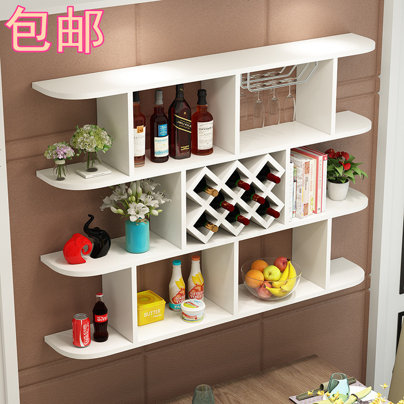 定制壁挂酒柜酒架墙上置物架现代简约菱形酒格餐厅挂壁挂式红酒架_784_441 圆角1.8米（颜色备注）
