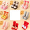 婴儿鞋袜秋冬季加厚男女宝宝学步前鞋新生儿鞋子0-12个月可爱卡通婴儿学步鞋 蓝边蓝云朵 底长12cm
