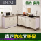 鸿拓（DCM）简易橱柜整体厨房灶台柜不锈钢台面水柜碗柜餐边柜储物柜洗菜盆三钢面带双水盆左（ 两门钢面嵌入式灶台（80cm）