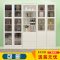 实木书柜书架带玻璃现代简约自由组合柜带松木书橱书柜_925_100 C款双_书柜_入户包安装_1.2-1.4米宽
