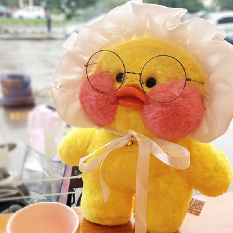 少女心小黄鸭子公仔毛绒玩具鸭玩偶生日礼物卡通可爱女娃娃 宝宝玩具 毛绒玩偶 30厘米 公主款