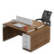 木质职员办公桌员工桌电桌椅组合屏风工作位卡座隔断职员桌 1.2*0.6+高柜(3人位)+椅