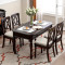 美式实木餐桌椅组合家用饭桌长方形小户型桌子黑色美式家具餐桌_2 单桌1.2m(红椿木)