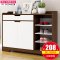 鞋柜 简约现代 厅柜简易经济型省空间家用仿实木口多功能组装_515_973 组装_99CM园野橡木色