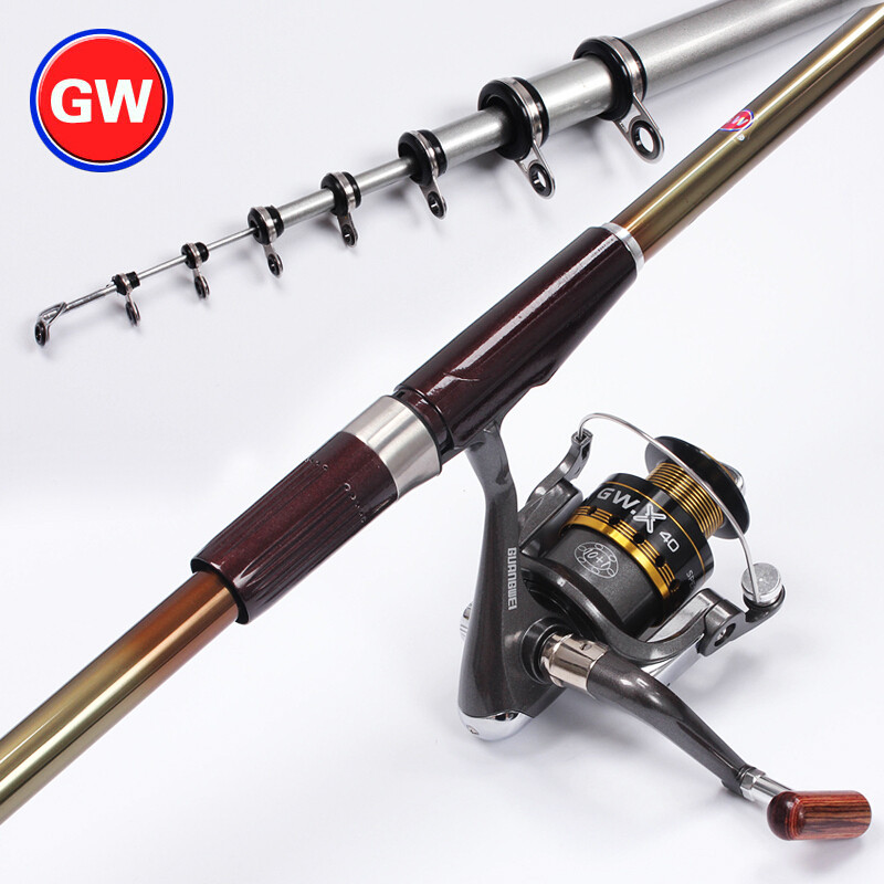 光威（GW）光威全能矶定位矶钓竿鱼竿手海两用4.5米5.4米海竿6.3米抛竿鱼竿套装 4.5-3.6米+光威轮+套装配件 全能矶4号