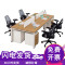 贵阳办公家具4人位办公桌椅组合简约现代职工电脑桌双人办公桌_373_929 双人+柜+椅