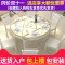 餐桌椅组合实木餐桌伸缩现代简约小户型折叠圆形饭桌家用北欧餐桌_704_39 1.35单桌无电磁炉+6皮椅