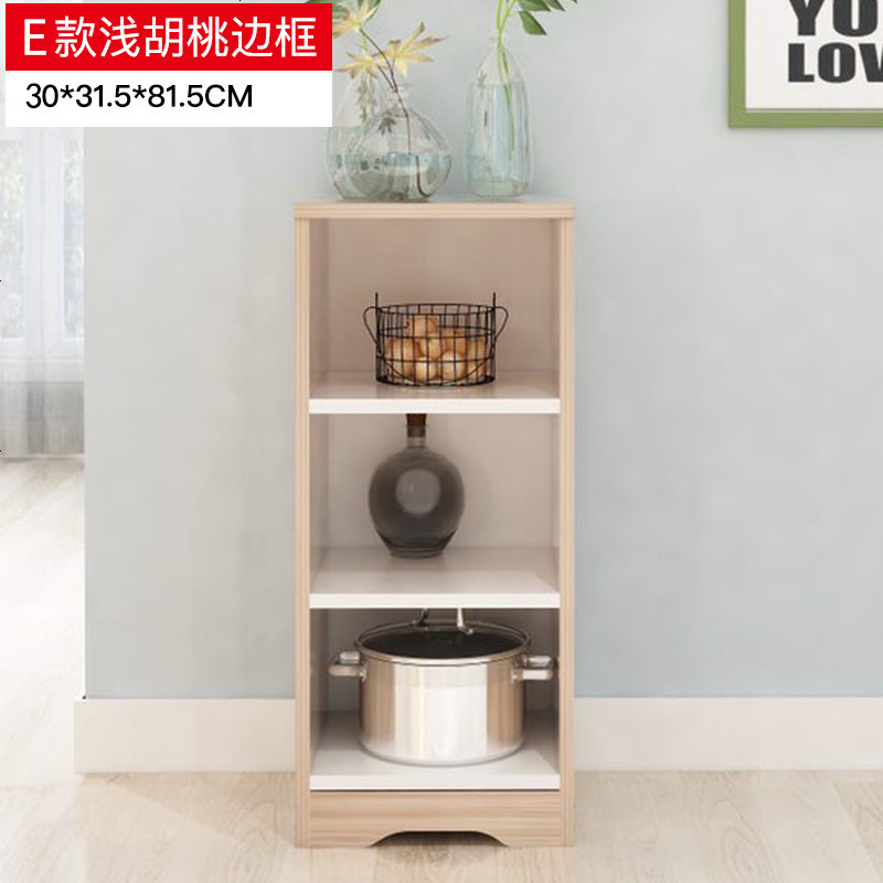 微波炉架旁边店铺烤箱架备餐柜柜放碗可以出租房餐边柜现代餐厅 组合柜E-浅胡桃_单_