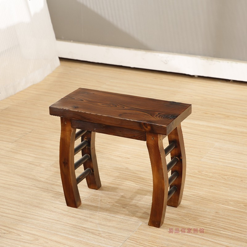 中式实木茶桌椅组合茶几茶道桌子茶水桌家具茶桌功夫茶台喝茶桌 短凳（50厘米长）