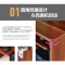 多功能电脑台式书桌带书架的一米单人省空间家用办公卧室组合组装_937_33 1.13米豪华_红叶枫木色