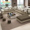 驰友(CHIYOU) 沙发布艺沙发建议现代中大户型U型布艺沙发组合 七件套/配茶几电视柜