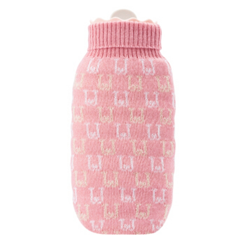 名创优品（miniso）热水袋注水式 冬季暖水袋大号居家其它/送朋友/礼品 粉色