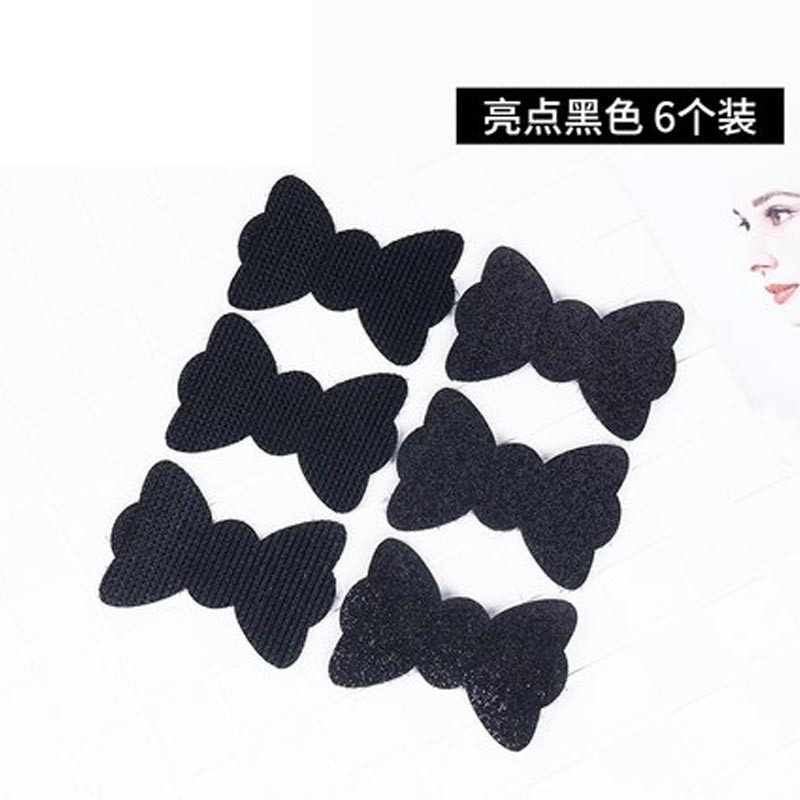 头饰刘海贴成人碎发贴韩版魔术贴儿童粘发帖女童简约头贴魔法贴女孩子头发 配饰 5号（6个装）