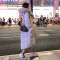 2020冬季新款ins棉衣女中长款加厚面包服显瘦过膝羽绒棉服修身冬季大毛领外套棉袄 米白 M