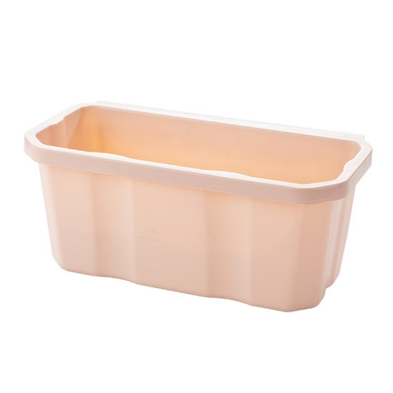 e塑料挂式垃圾桶橱柜收纳盒创意厨房桌面杂物小盒子收纳储物盒 北欧粉
