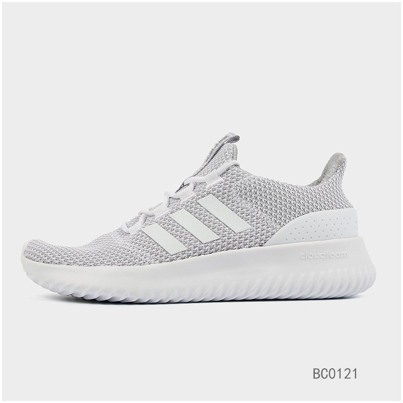 adidas阿迪达斯neo运动鞋秋季男女CLOUDFOAM舒适休闲鞋BC0121 亮白/亮白/二度灰 38