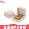 绒布首饰盒饰品收纳盒戒指项链手镯手链坠时尚首饰包装盒子_2 米白色手镯盒