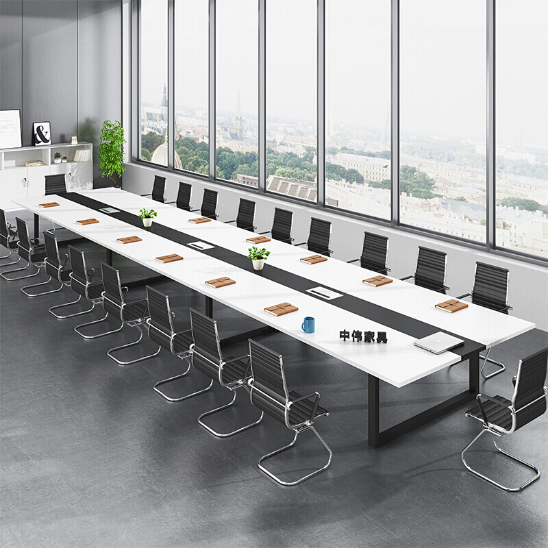 中伟 ZHONGWEI 办公家具会议桌洽谈桌简约现代长条桌定制款6000*1500*760 会议桌