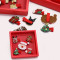 糖果公主【礼盒装】可爱圣诞发夹5件套 5#圣诞帽子