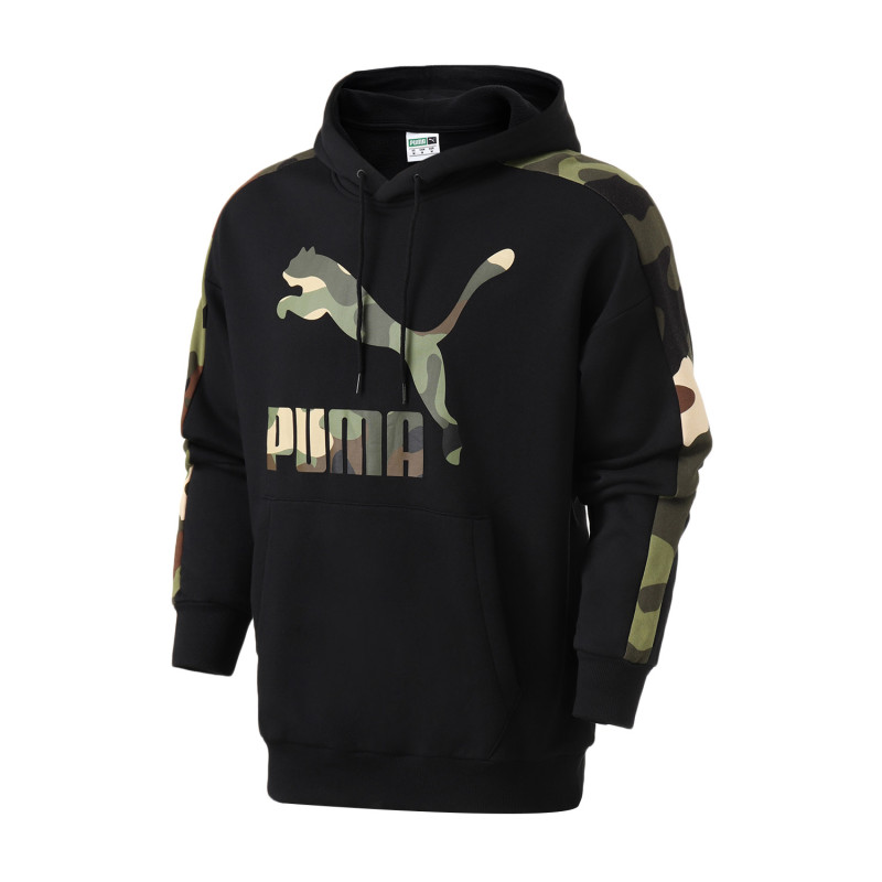 【自营】PUMA彪马卫衣新款男装休闲连帽长袖卫衣运动服578334 S 57833401黑色