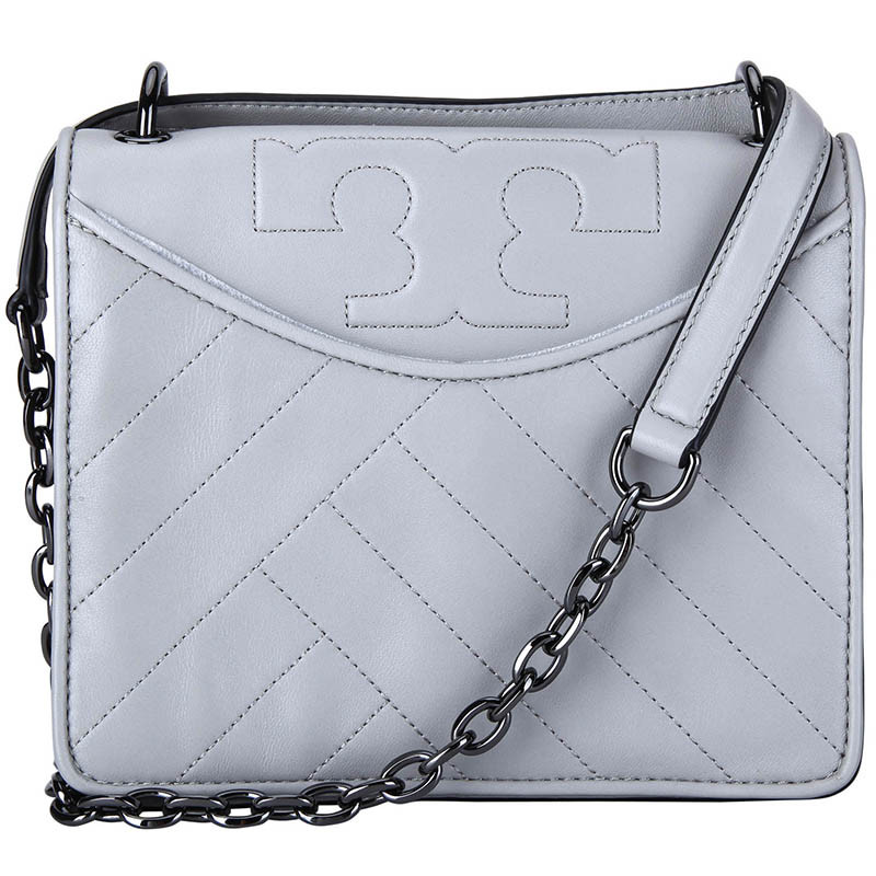 TORY BURCH 托里·伯奇 女款皮质单肩斜挎包 35811 052 灰色