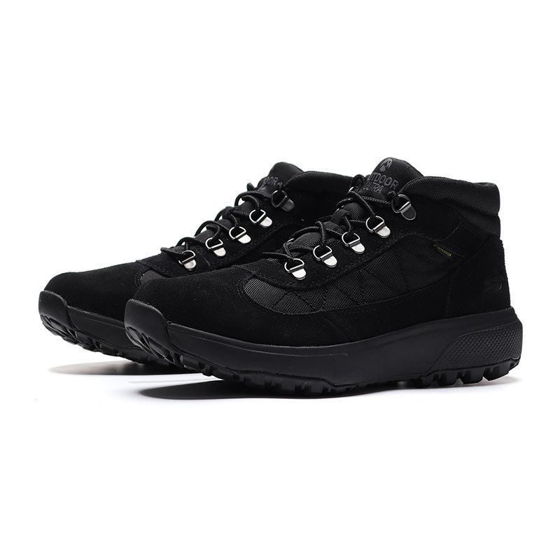 【自营】SKECHERS斯凯奇男鞋健步鞋新款舒适防滑保暖运动鞋55487 55487/BBK全黑色 43.5码