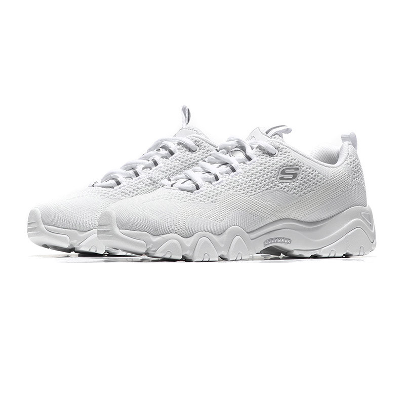 【自营】Skechers斯凯奇女休闲鞋D‘lites网面透气熊猫鞋88888153/W HT 88888153/WHT白色 37码