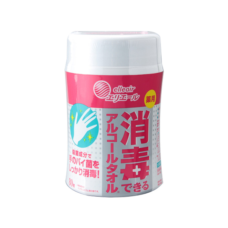 大王消毒湿巾含酒精80枚装