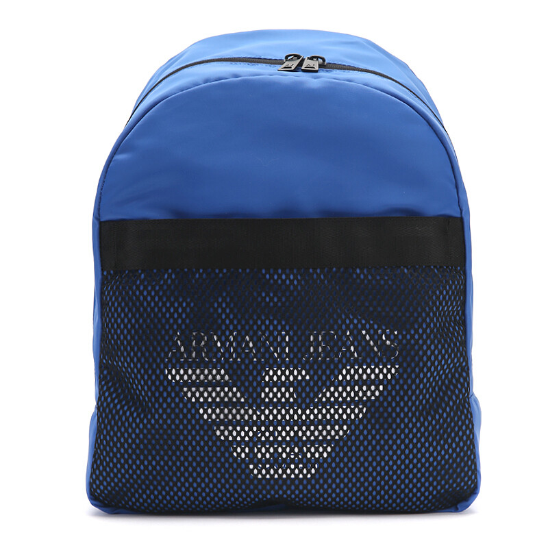ARMANI JEANS阿玛尼男式蓝色聚酯纤维双肩背包 9321237P917 00033 蓝色