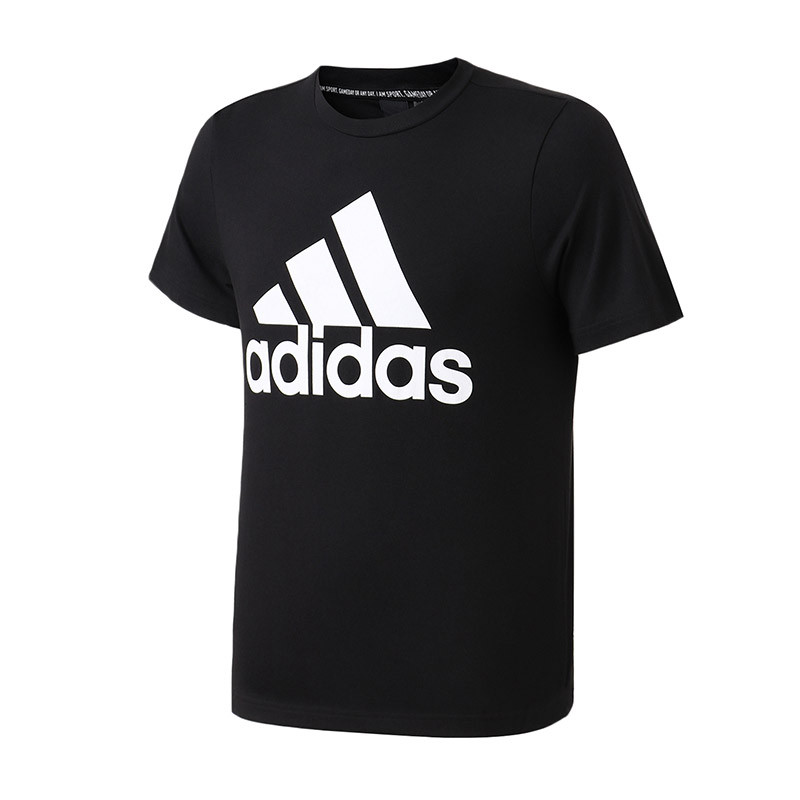 adidas阿迪达斯男子短袖T恤2018新款休闲运动服S98742 XS DT9933黑色