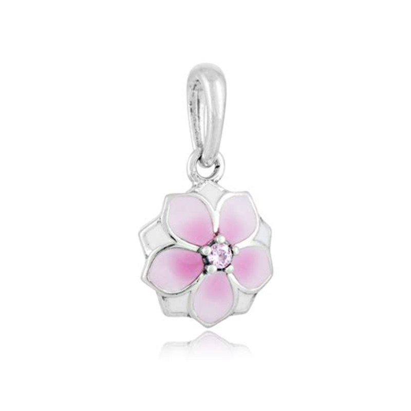 Pandora潘多拉14K金镂空树叶吊坠791728CZ 木兰花