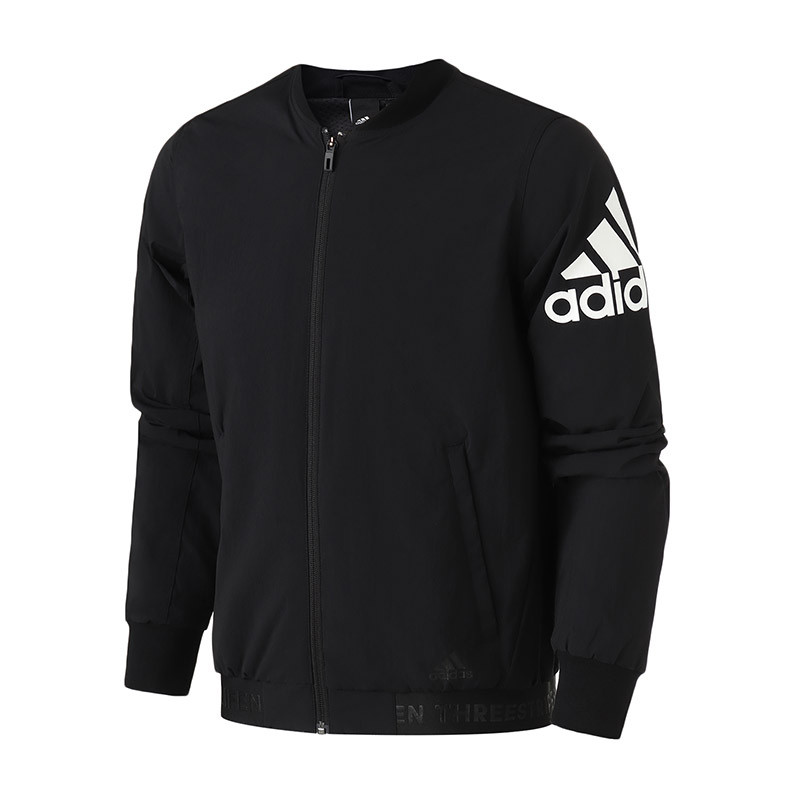 adidas男服外套夹克新款飞行领棒球服休闲运动服DW4588 S DW4588黑色
