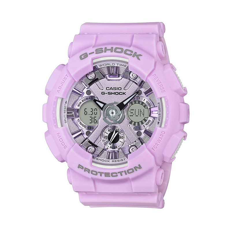 CASIO卡西欧 石英表 女 G-SHOCK系列日韩品牌运动休闲女士表GMA-S120DP-6A GMA-S120DP-6A