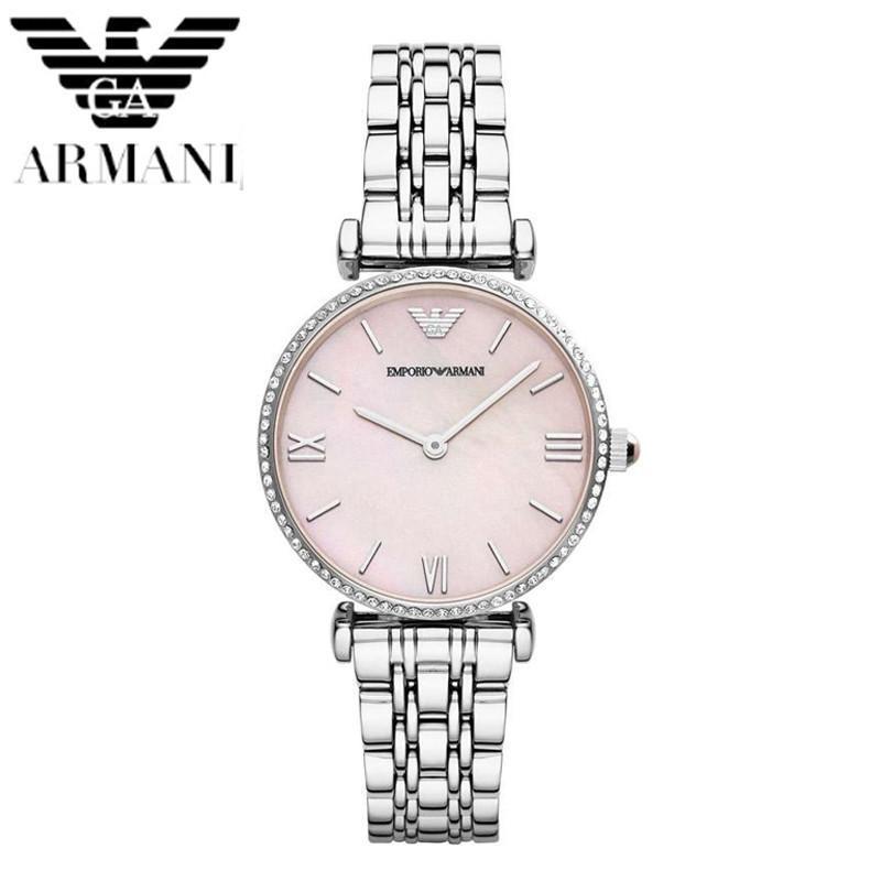 ARMANI/阿玛尼正品女表时尚休闲石英表钢带镶钻防水手表女AR1840 AR1779