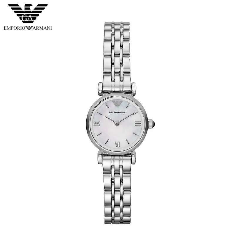 ARMANI/阿玛尼正品女表时尚休闲石英表钢带镶钻防水手表女AR1840 AR1688