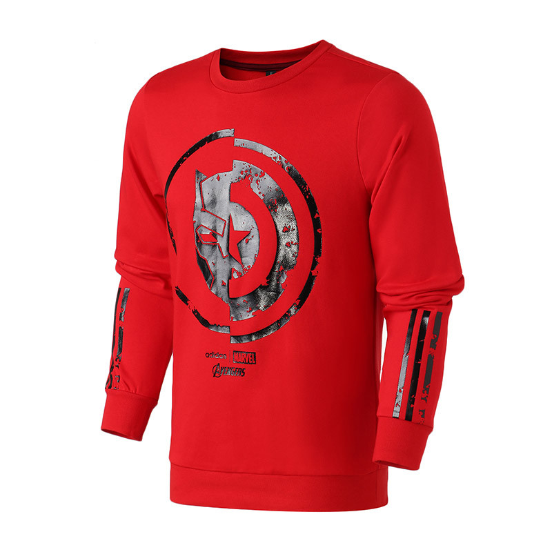 adidas阿迪达斯NEO男装运动服休闲圆领卫衣EA0320 S EA0320浅猩红