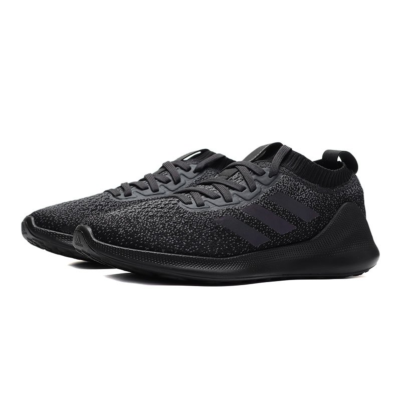 【自营】adidas男子跑步鞋秋冬季新款袜套purebounce休闲运动鞋BB6988 BB6988碳黑+黑 41码