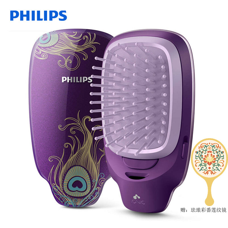 飞利浦(Philips) 负离子梳 颐和园联名礼盒HP4722/05BP紫色
