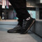 Adidas阿迪达斯三叶草女男鞋小椰子网布透气运动鞋CG4562 43 黑色