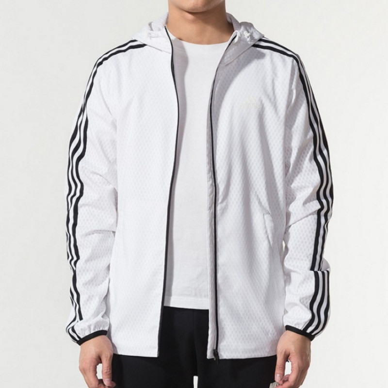 阿迪达斯男款茄克外套防风衣梭织DW4620 DW4620白色 XXL