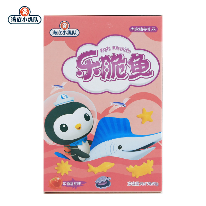 海底小纵队OCTONAUTS乐脆鱼饼干（海苔味）24克*1 袋装