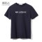 Hieiika海一家男装2019夏季简约字母印花口袋装饰短袖T恤 185/100A/XXL 藏青花纹X5