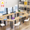 【万保】办公家具 创意办公桌椅组合 拼接员工会议桌办公桌家具电脑桌多人梯形桌简约现代 1000*500*750（单位mm）