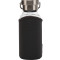 乐扣乐扣（lock&lock）便携式耐热玻璃水杯 LLG664 450ml 灰色
