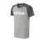 Adidas阿迪达斯NEO男装2019春季新款运动服休闲圆领短袖T恤CV9315 XL DW7917浅灰+深灰