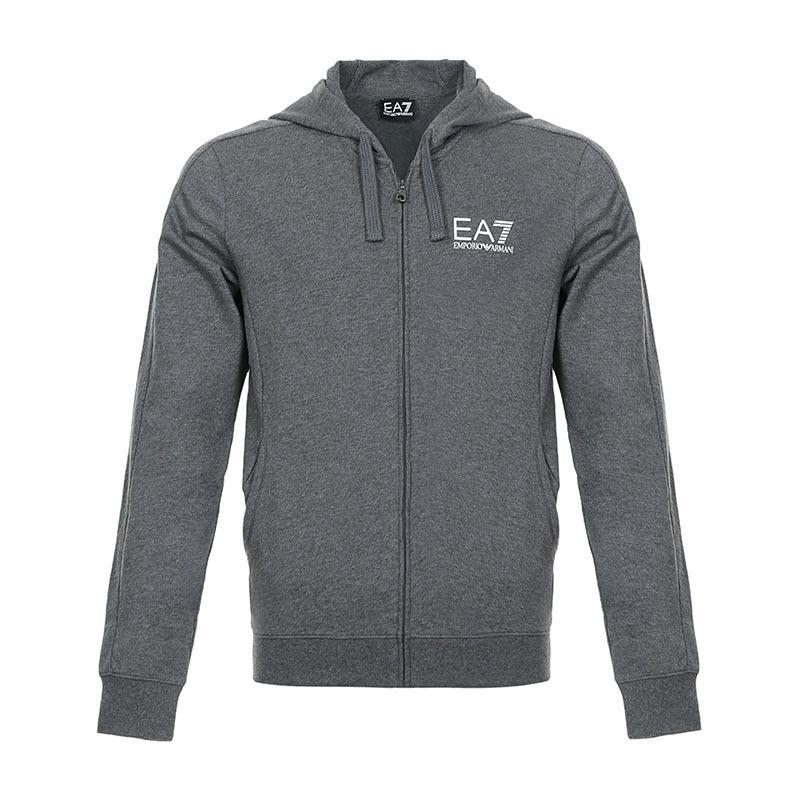 EMPORIO ARMANI EA7 阿玛尼 男士棉质连帽运动衫 6YPM59 PJ05Z 3925-深灰色 L