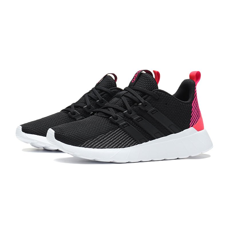 Adidas阿迪达斯NEO男鞋低帮运动鞋休闲鞋跑步鞋F36243 F362571号黑色+粉红+深灰 42码