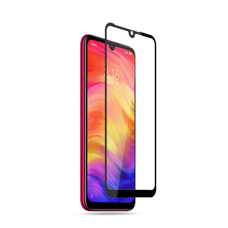 适用红米K50/10X/8A/K20/K30S/note11Tpro+/9/8/7pro全屏钢化膜2片 红米note7PRO二强钢化膜黑色
