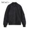 MOCO运动风工装宽松休闲抽棒球服棉服棉衣外套摩安珂 S/160 黑色